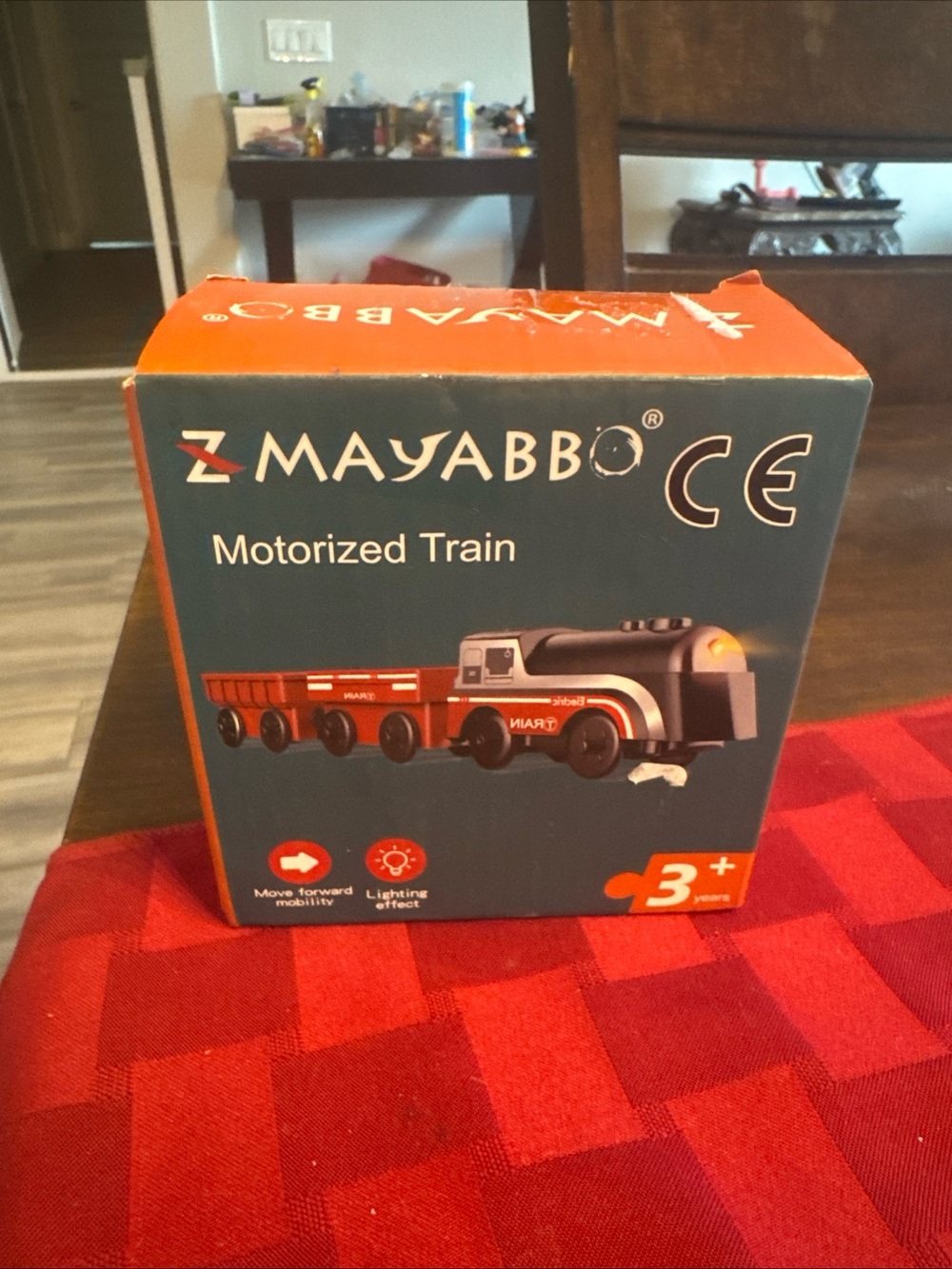 Motorized Kids Train Toy - Red